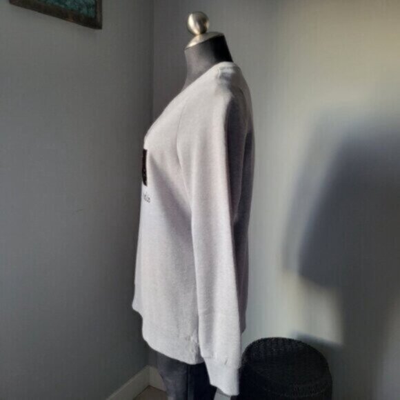 Alison Sheri - Organic Cotton Reversible Sequins Sweatshirt Small - Picture 7 of 13